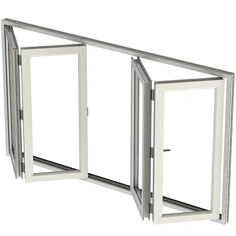 Modern Black Aluminum Folding Windows