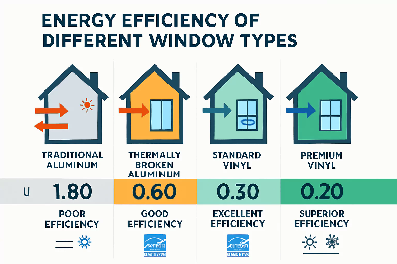 Energy Efficiency Comparison Infographic