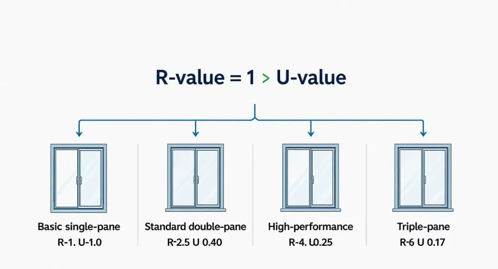 Comprendre les valeurs R et l'isolation des fenêtres 1 Tableau des valeurs R et U